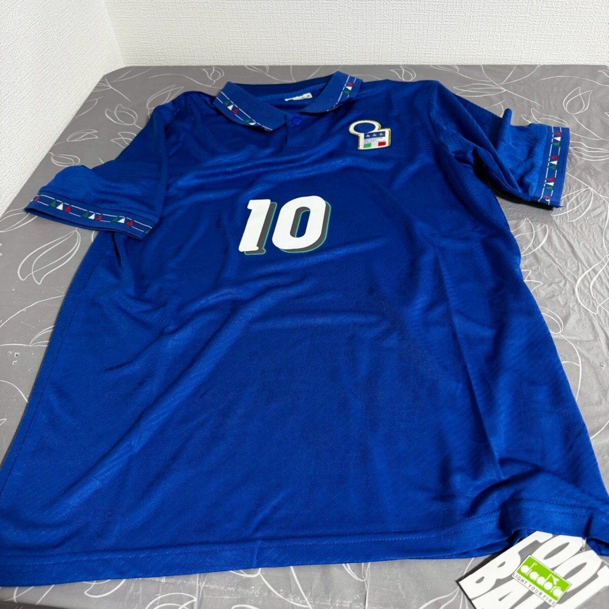 バッジョ ユニフォーム lotto タグ付き 値下げ交渉] 1996-97 ACミラン #18 ロベルト・バッジョ 復刻