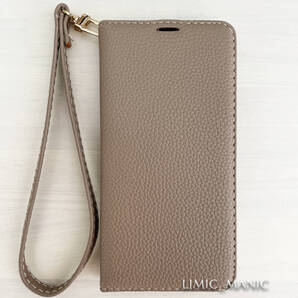 iPhone 14 / 13 ケース スマホケース 手帳型 レザー調 ベージュ ストラップ 磁石 アイフォン アイホン