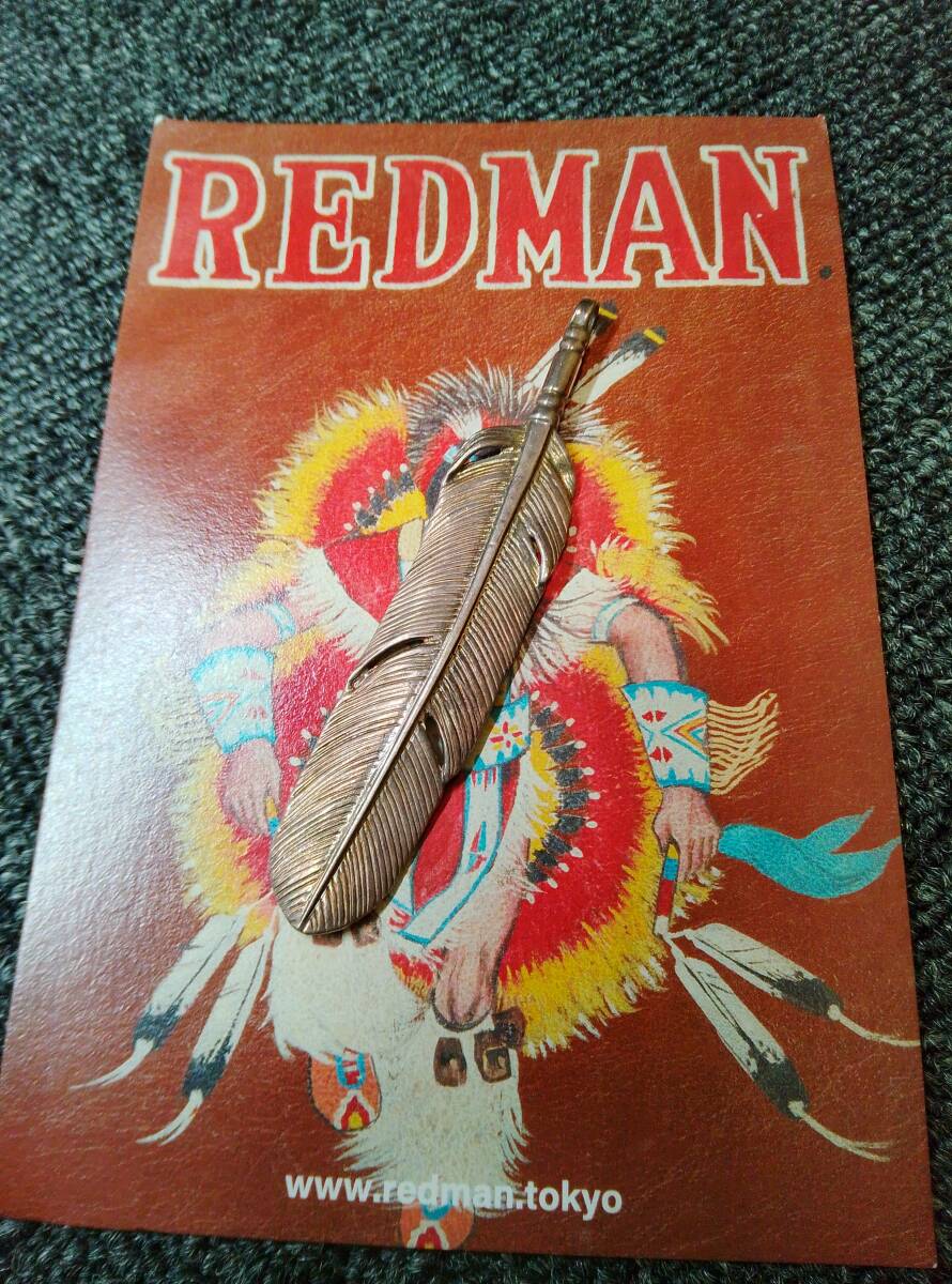 Redman レッドマン　特大フェザー　シルバー950 ペンダント　インディアン