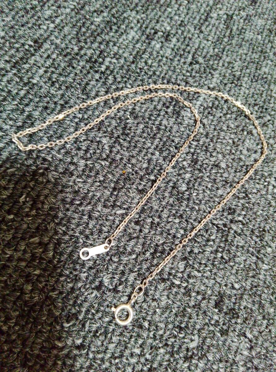 Silver 501 神戸　シルバー　925 カット小豆チェーン　約40cm ネ