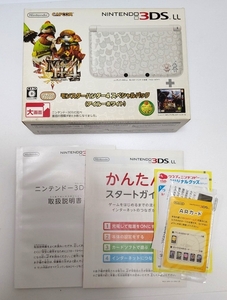 ニンテンドー3DSLL 箱のみ モンスターハンター4 スペシャルパック アイルーホワイト 本体、ソフト無し 中古