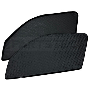 200系 ハイエース メッシュ フル&メッシュ 2重構造 サンシェード 運転席/助手席 2枚セット マグネット マジックテープ/ 28-524(D210)NF*