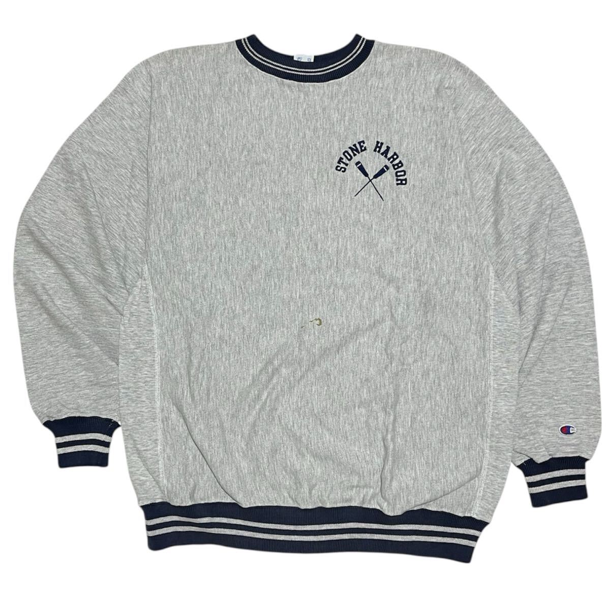 90s Champion USA製 リバースウィーブ トリコ 刺繍タグ サイズL 90s 刺繍タグ チャンピオンリバースウィーブ REVERSE WEAVE