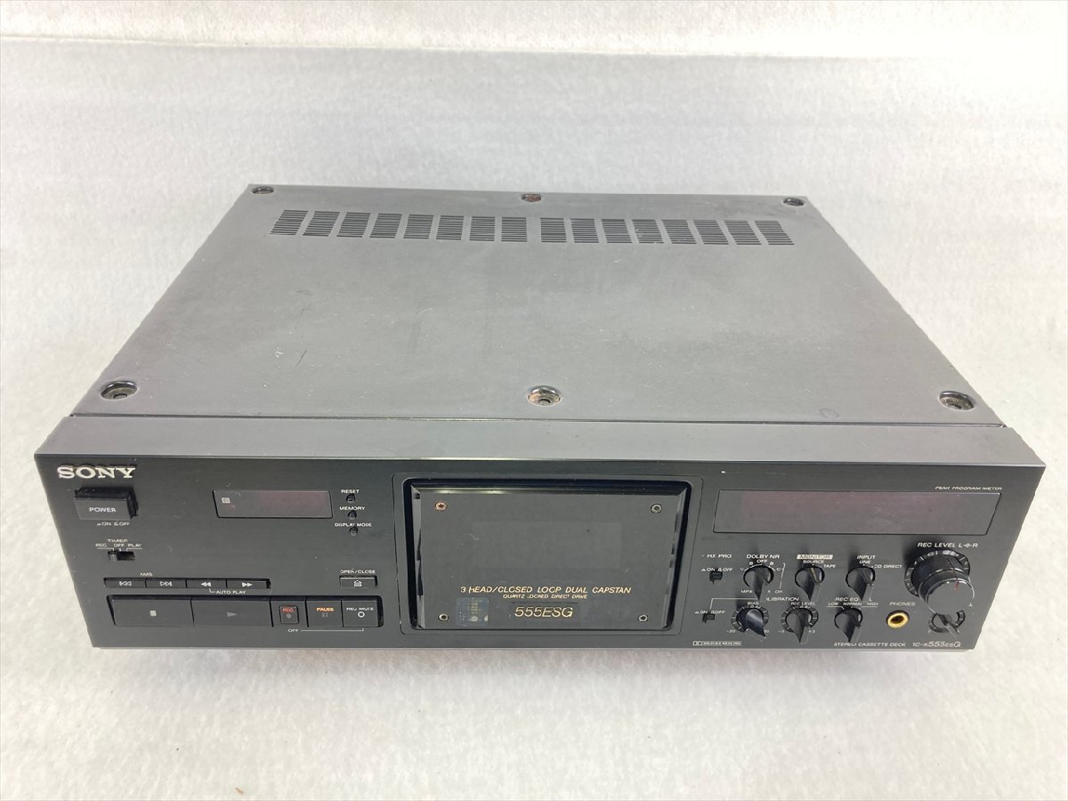 激レア SONY TC-K555ESG カセットデッキ ジャンク品 激レア SONY TC-K555ESG カセットデッキ ジャンク品