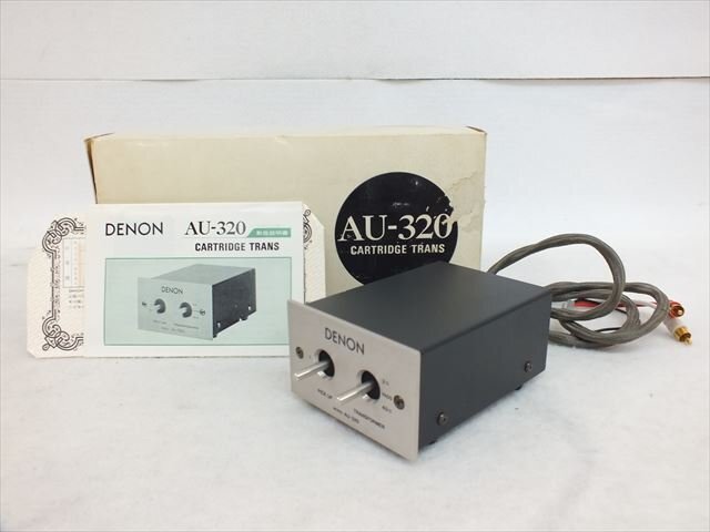 DENON デノン　デンオン　AU-320 MCカートリッジ昇圧トランス DENON デノン AU-320 MCカートリッジ専用昇圧トランス - 中古