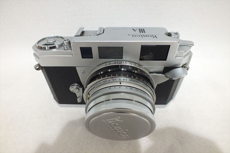 コニカⅢ Konica Ⅲ  整備済み　美品　レンズキャップ　ケース付き ☆実用美品☆ コニカ Konica III 48mm F2 レンズキャップ