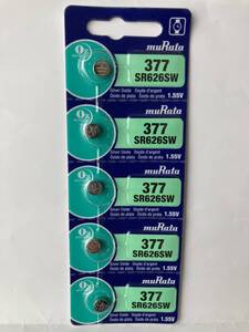 【送料110円/新品】■日本製■ボタン電池■SR626SW■5個セット■