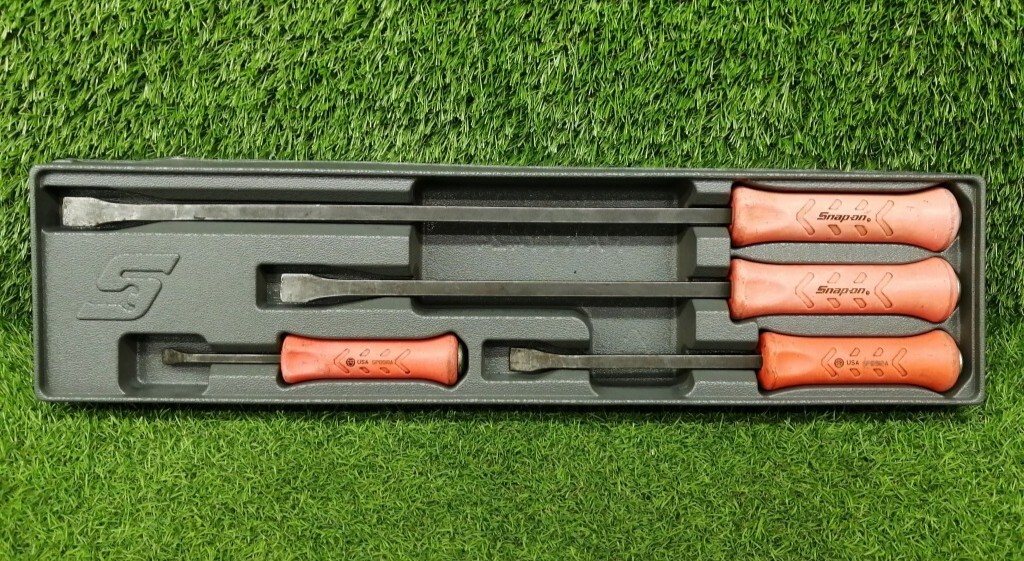 スナップオン　バール5本セット　プライバー　ハンマー無　新品未使用　レッド　最終 Snip Snap - 最終値下げ スナップオン 貫通プライバー バール