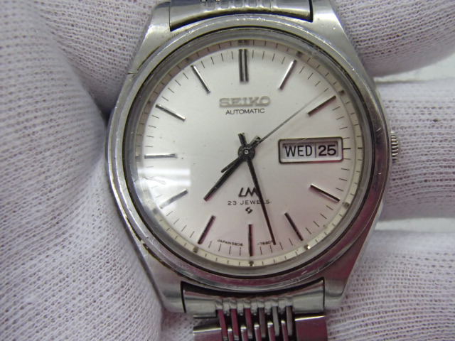 【時計】SEIKO LM 自動巻き 中古品 Yahoo!オークション -「セイコー lm ロードマチック」(ブランド