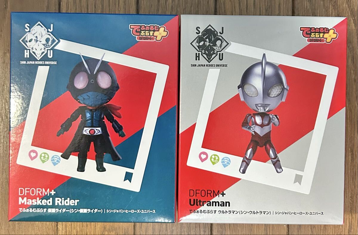 でふぉるむぷらす ウルトラマン 仮面ライダー フィギュア14個セット エルココランドシン・ジャパン・ヒーローズ・ユニバース でふぉ