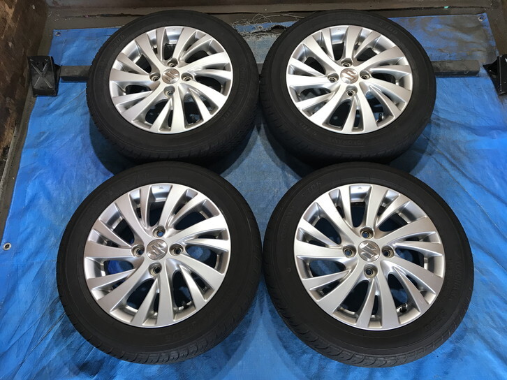 バリ溝夏タイヤ付きスズキ純正アルミ14インチ4本セット 2025年最新】Yahoo!オークション -タイヤホイールセット 14