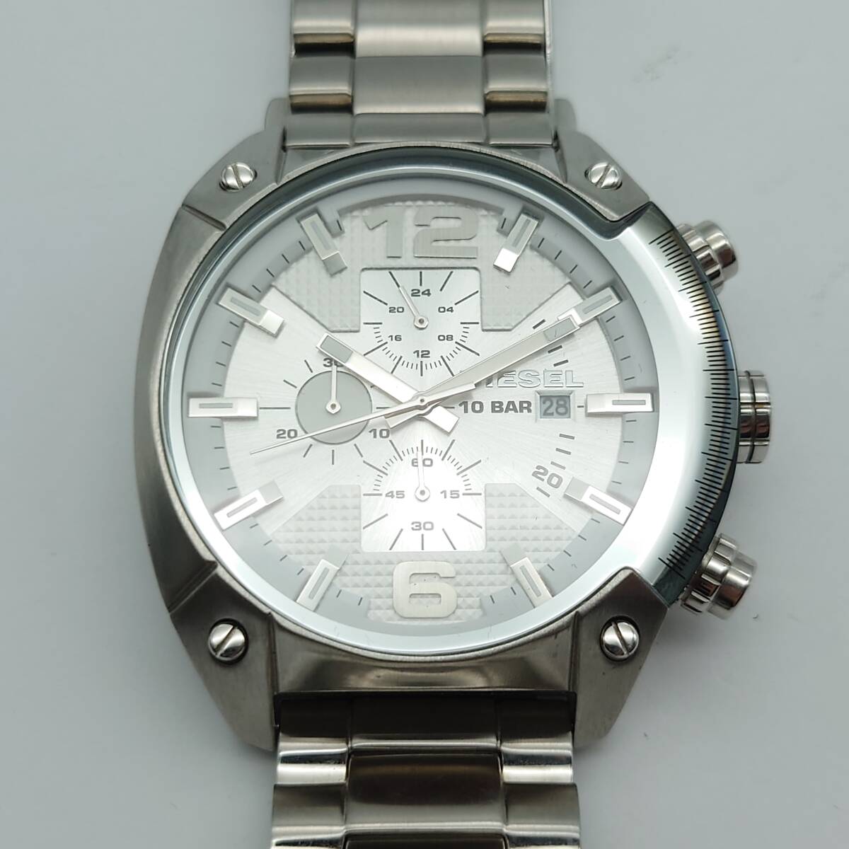 【新品未使用】DIESEL ディーゼル メンズ腕時計　クロノグラフ　稼働品 美品】DIESEL ディーゼル 腕時計 クロノグラフ メンズ ブラック