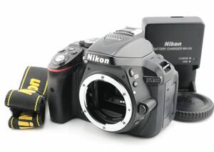 ★極上品★ショット数3,216枚★ニコン NIKON D5300 ボディ ブラック 充電器付 ★ W1012#3577