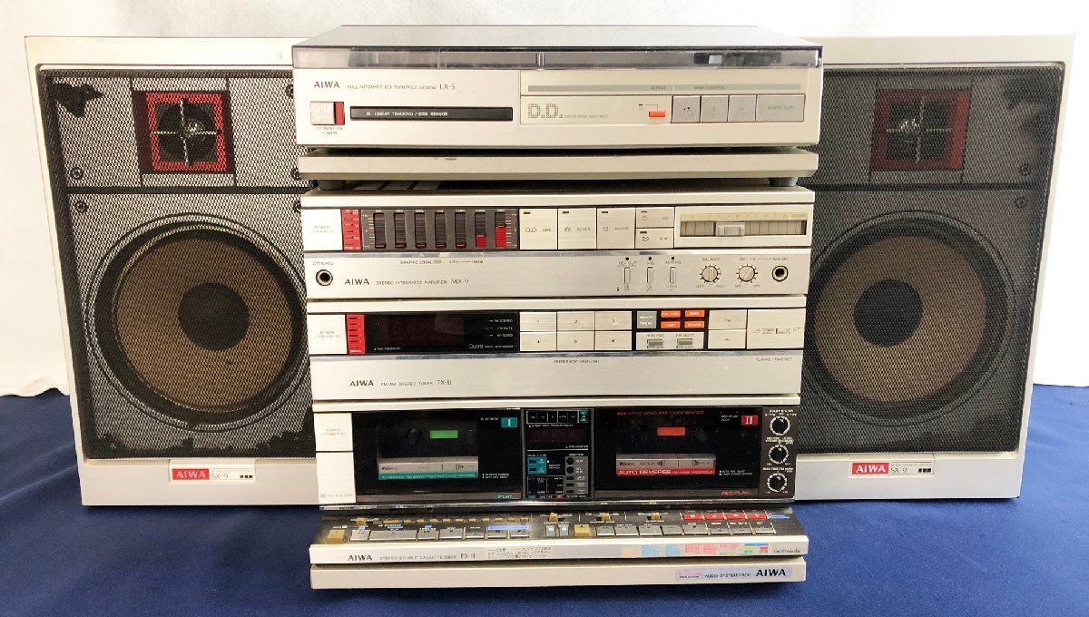 ジャンク品 AIWA コンポセット Yahoo!オークション - 【ジャンク】AIWA SX-E77/LX-55/GX-77/BX