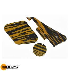 FBGT307 ピックガード バックプレート セット タイガーストライプ ギブソン Gibson USA レスポール