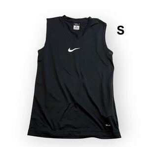 NIKE ナイキ DRI−FIT クローズドホールメッシュ アンダーシャツ ノースリーブ ブラック 黒 タンクトップ メンズS