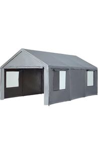 Гаражный тент, автомобильный, большой трубчатый гараж, сарай для хранения, хранение мотоцикла, навес для автомобиля, 6 м x 3 м.