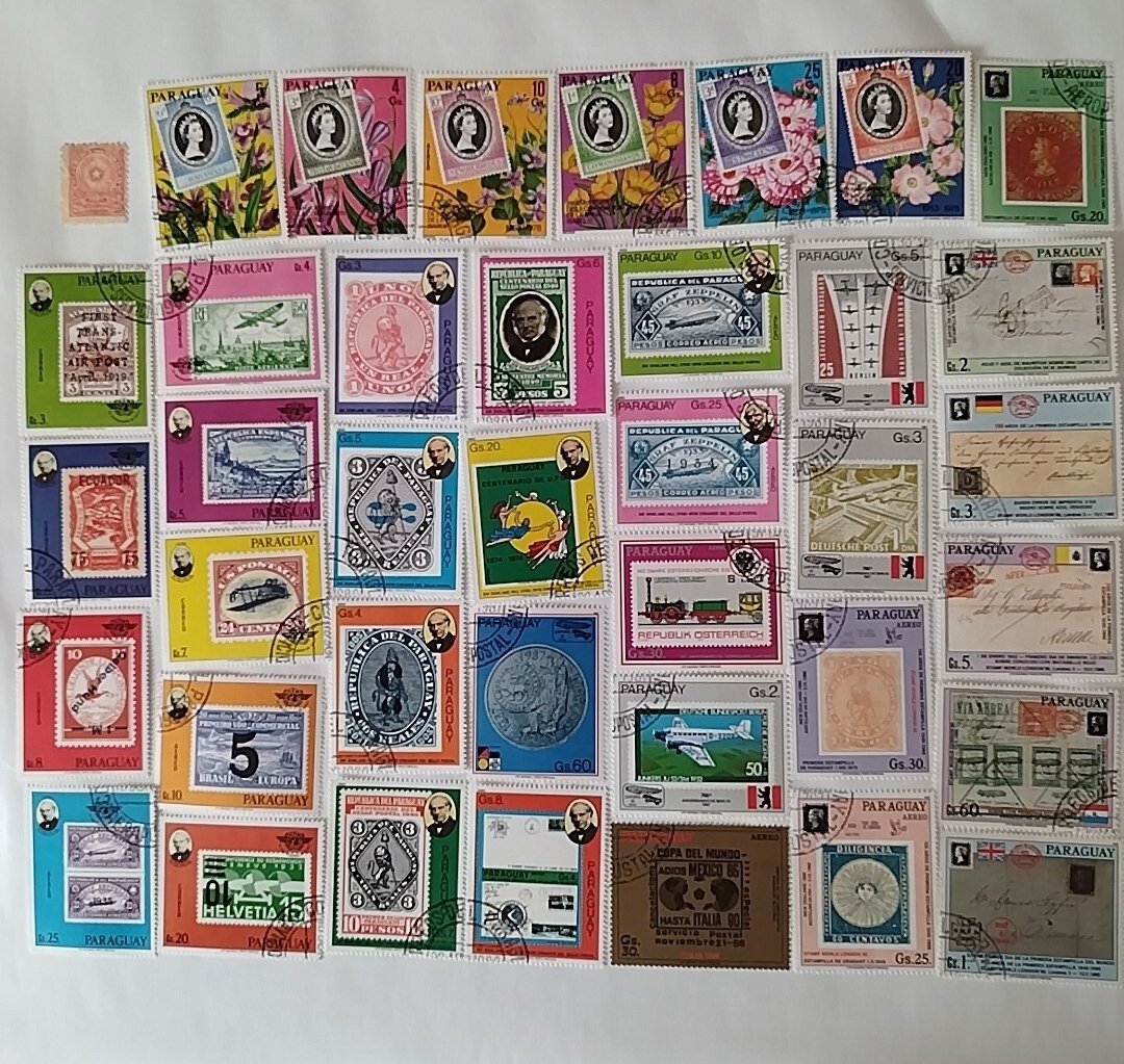 パラグアイ　使用済み切手五冊 パラグアイ 使用済み切手五冊 Yahoo!オークション -「パラグアイ