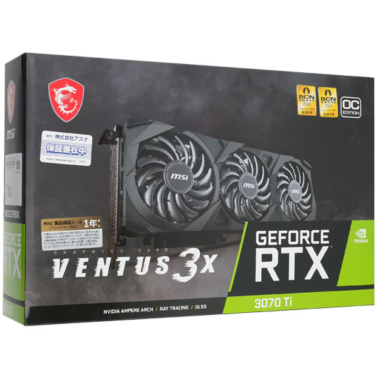 MSI GeForce RTX 3070 Ti VENTUS 3X 8G OC [PCIExp 8GB] オークション