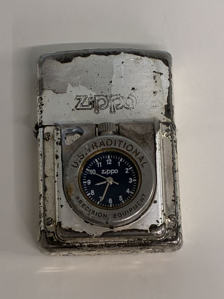 Zippo U.S BRADFORD. PA アンティークライター 時計付き Zippo U.S BRADFORD. PA アンティークライター 時計付き