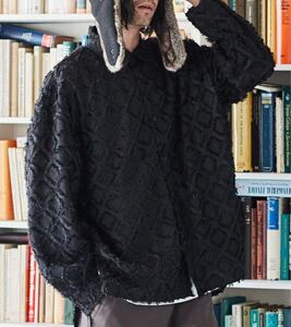 ADAM PATEK フリンジシャツジャケット size1 グレー 長袖シャツ FREAK MAISON diagonal fringe pattern loose shirt シャツ