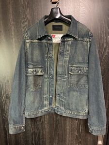超希少 SEVESKIG jun hashimoto DENIM JACKET セヴシグ ジュンハシモトコラボデニム ジャケット ダブルアールエルヴィンテージファンへ