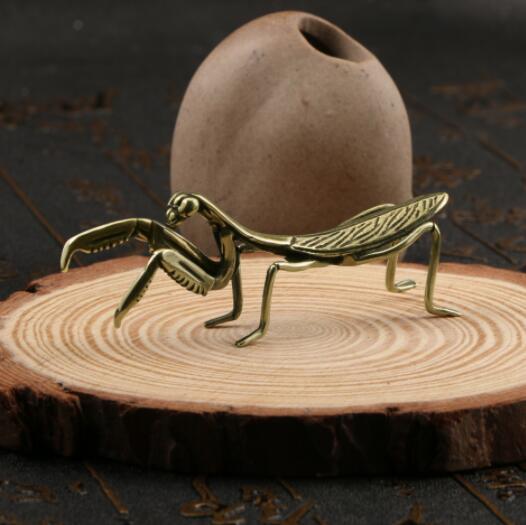 アンティーク　銅製　置物 D-468高岡銅器鋳銅童乗り牛置物政光銘刻印 - 石川県金沢の骨董品