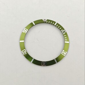 腕時計 修理交換用 社外部品 ベゼルインサート ライムグリーン 緑 【対応】ロレックス サブマリーナ 16800 16610等 ROLEX互換