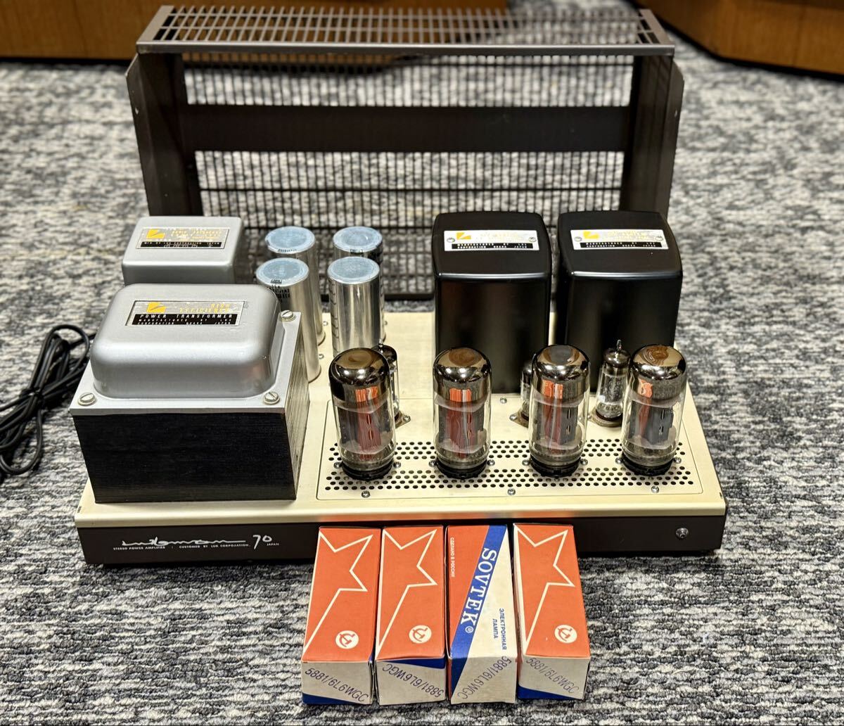 通電OK ★ ジャンク LUXMAN ラックスマン M-70 POWER AMPLIFIER ステレオ パワーアンプ 音響機器 オーディオ機器 91288y