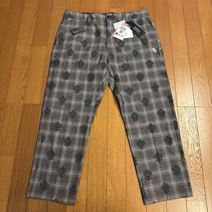 パーリーゲイツ!チェックパンツ!84〜88!大きめの男性向け!神秘未使用タグ付き!100円スタート!