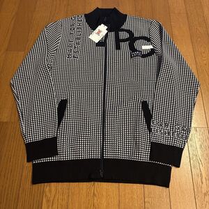 パーリーゲイツ! PEARLY GATES! チェック柄ブルゾン!L!大きめの男性に!100円スタート!