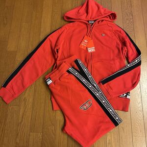 ディーゼル!DIESEL SPORT! 楽ちんセットアップ! 赤!L!大きめの男性向け!新品未使用タグ付き!100円スタート!