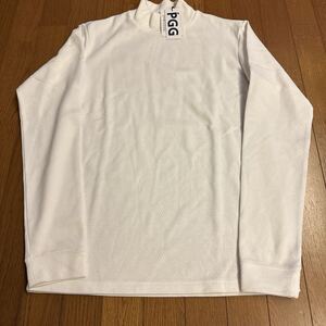 PGG!シンプルハイネック !白!6(LL)!大きめの男性向け!新品未使用タグ付き!100円スタート!