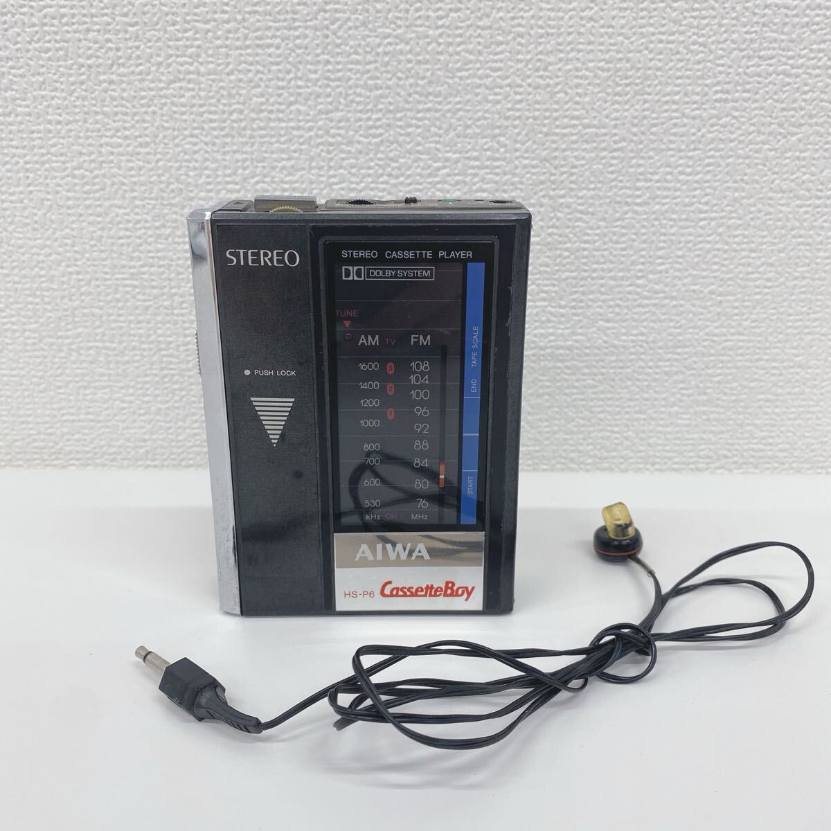 ポータブルプレーヤー AIWA Cassette Boy HS-P6 AIWA HS-P6 カセットボーイ 赤 レア - メルカリ
