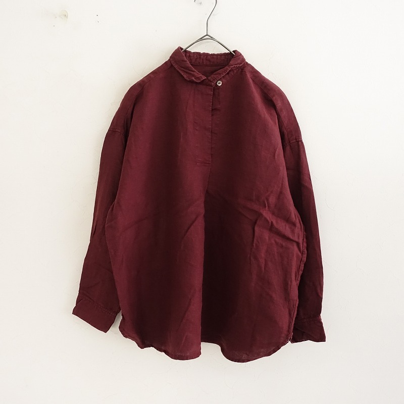 美品✨ネストローブ 襟付ブラウス リネン 長袖 ゆったり トップス 梅雨に着たくなる【UpcycleLino】** | 大阪高島屋店 | nest Robe