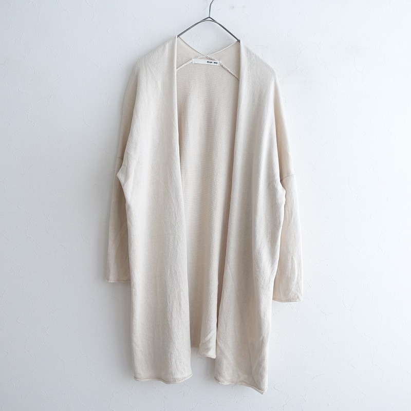 美品♪エゥヴァムエヴァ◆ウールニットロングカーディガン　羽織　ベージュ 日本製 楽天市場】evam eva エヴァムエヴァ E233K025 mohair silk cardigan
