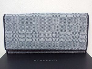 M566/6B◆BURBERRY バーバリー ノバチェック 長財布◆