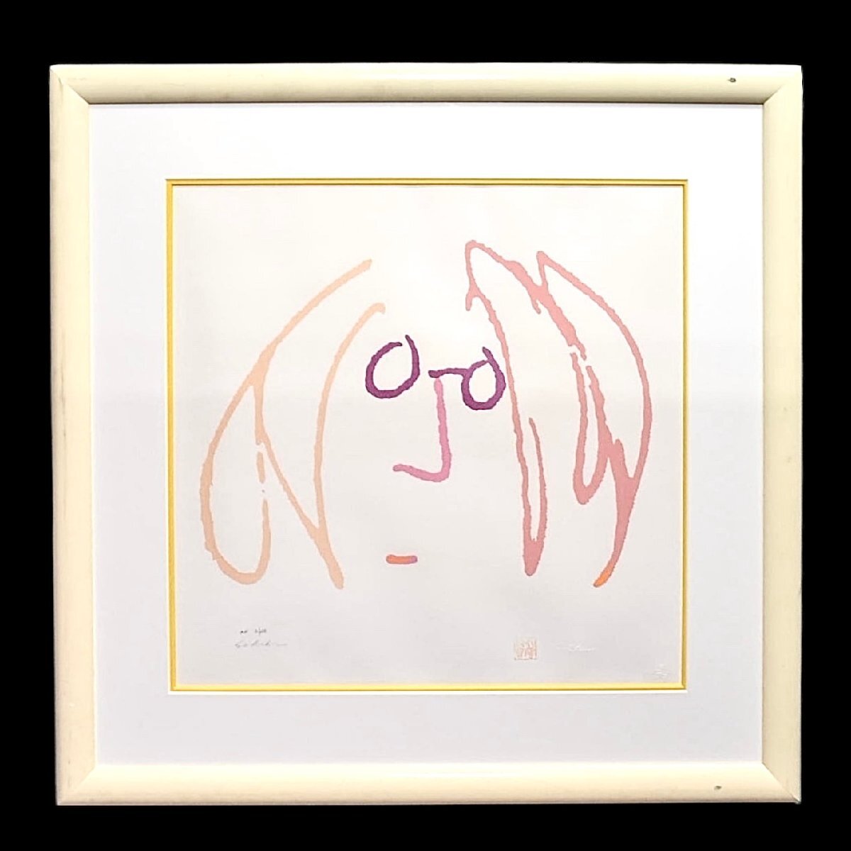 ビートルズ　ジョン・レノン　John Lennon シルクスクリーン ビートルズ ジョン・レノン John Lennon シルクスクリーン