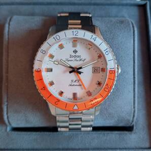 ゾディアック スーパーシーウルフ GMT エアロスペース オレンジシャーベット 限定モデル Zodiac