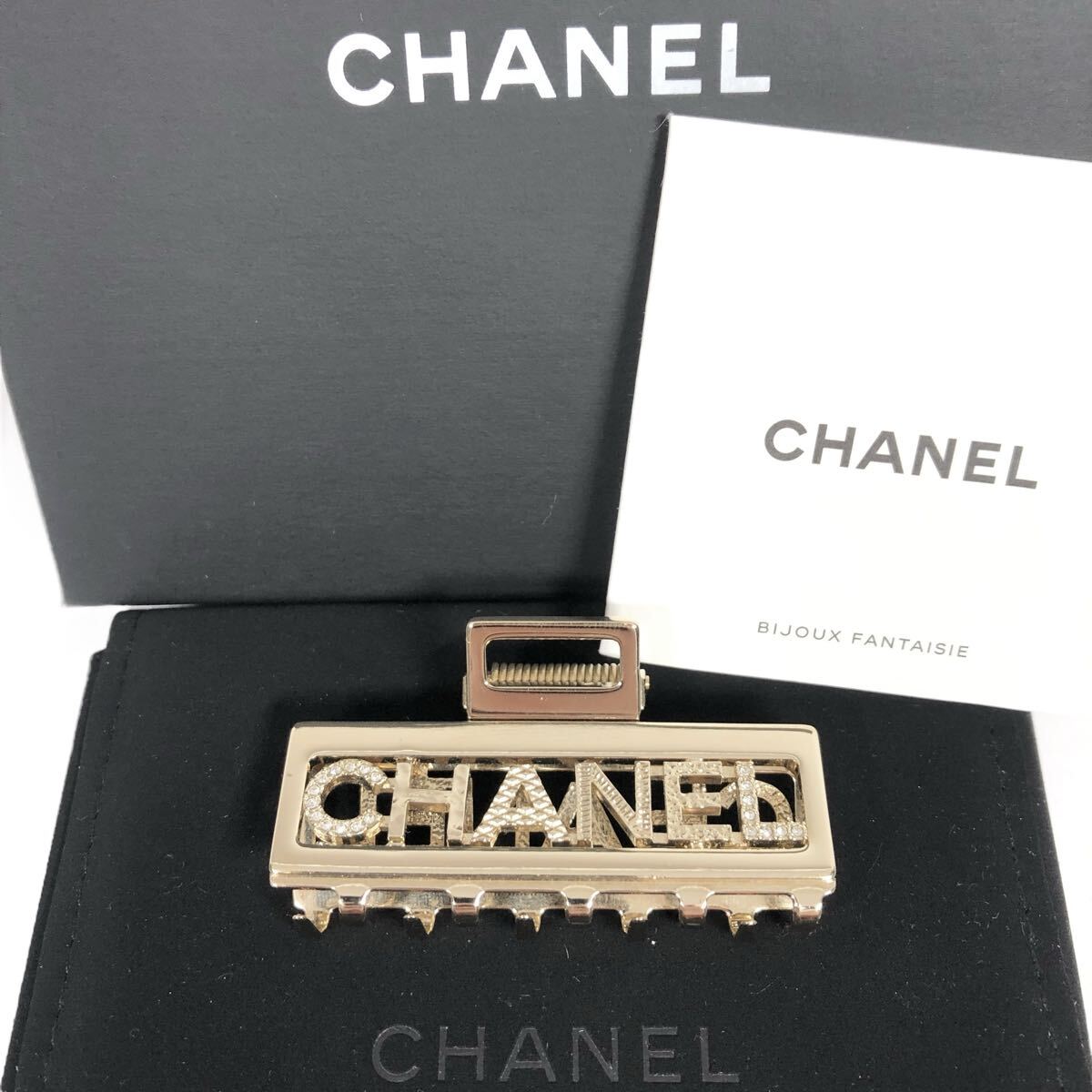 RiK☺︎ CHANEL バレッタ 未使用品 CHANEL シャネル バレッタ ヘアクリップ ABA781 ヘア