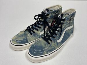 レア!! VANS SK-8 Hi ハイトップ デニム タイダイ スカル US13 (31cm) バンズ アメリカ企画限定!