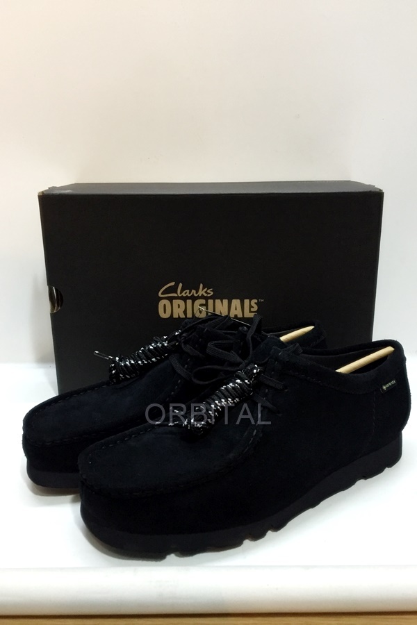 【美品+箱付き】Clarks ワラビー ブラック スエード UK9 Clarks クラークス ワラビー スエード シューズ ブラック メンズ