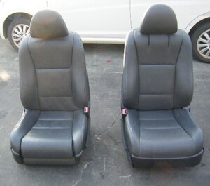 平成24年 レクサス LS DBA-USF40 純正 ブラック レザー 調 電動 フロントシート 左右 運転席 助手席 ヒーター クーラー