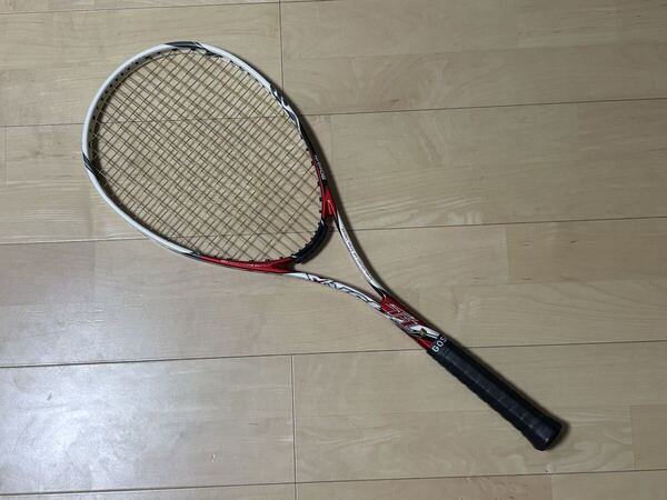 【中古品】 ミズノ XYST T-1 ジスト T1 軟式 ソフトテニスラケット MIZUNO 廃番 レッド×ホワイト