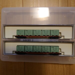 【美品】カトー 8044 チキ5000 2両セット コンテナ搭載 貨車 Nゲージ
