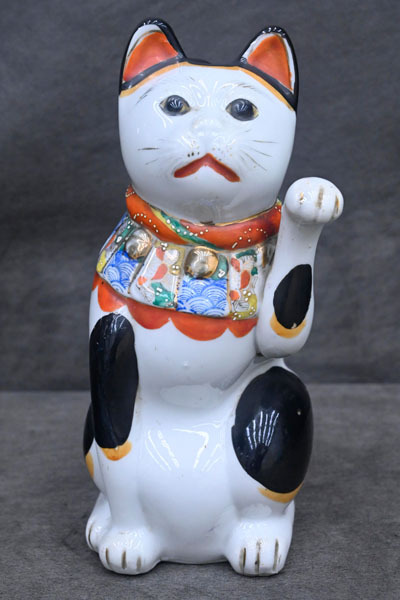 ぶちゃいく 福助 招き猫 商売繁盛 縁起物 昭和レトロ 陶器 袴 置物 魔除け ぶちゃいく 福助 招き猫 商売繁盛 縁起物 昭和レトロ 陶器 袴