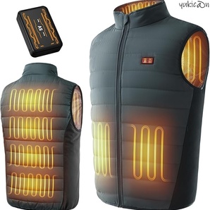 電熱ベスト ヒーターベスト L グリーン 30000mAh バッテリーセット 超大発熱面積 速暖 PSE認証 防寒対策 丸洗いOK 節電 省エネ