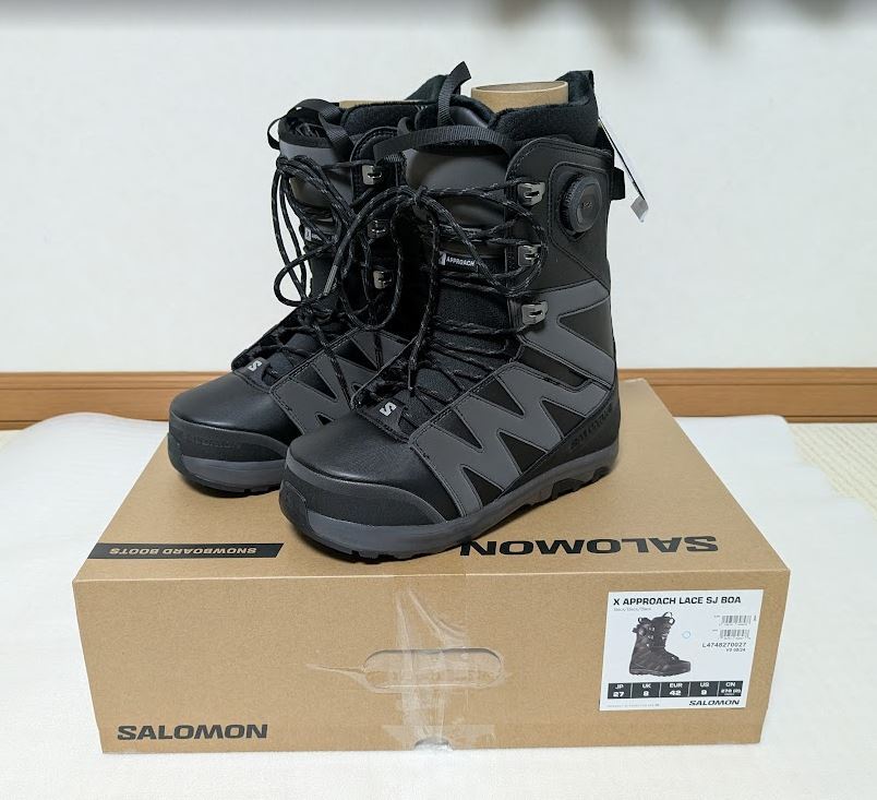 Salomon スノーボードブーツ ブラック◇４回使用美品 Salomon スノーボードブーツ ブラック◇1シーズンのみ4回使用美