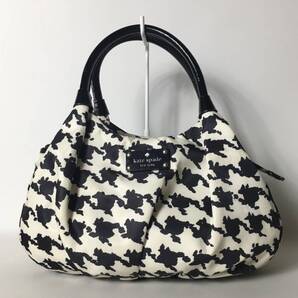 79B126|ケイトスペード ハンドバッグ ブラック 総柄