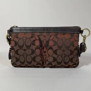 79B168|コーチ シグネチャー ベルトバッグ ダークブラウン